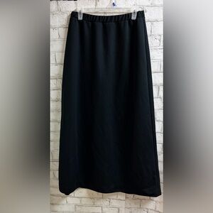 TanJay Classic Black Maxi Skirt Long Church Girl
